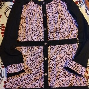 Koi Limited Edition Scrub Jacket Cheetah print Medium